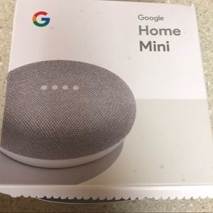 Google home mini. Barely used, in original box